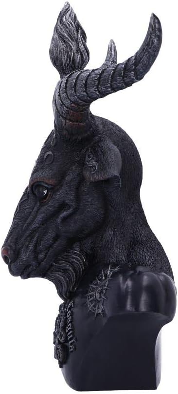 Nemesis Now Himmlische Baphomet-Büste, Polyresin, 33 cm, Schwarz/silberfarben