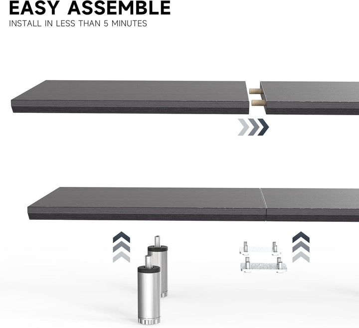 Fenge Grosser Monitorständer 100cm Dual Monitor Stands Riser mit Höhenverstellbarem Bein,Multifunkti