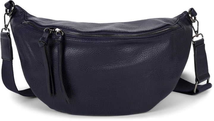 styleBREAKER Damen Halbmond Crossbody Schultertasche, abnehmbarer verstellbarer Schultergurt, Einfar