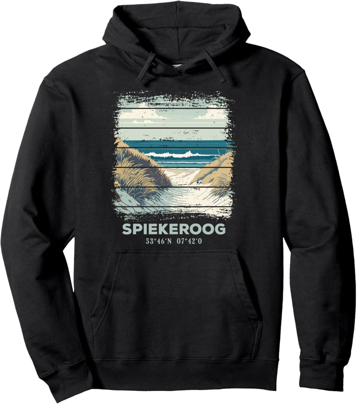 Insel Spiekeroog Strand ostfriesische Insel an der Nordsee Pullover Hoodie