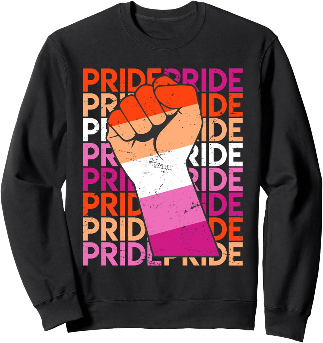 Lesbian Pride LGBT Pride Faust Lesbisch Flagge Lesbian Sweatshirt