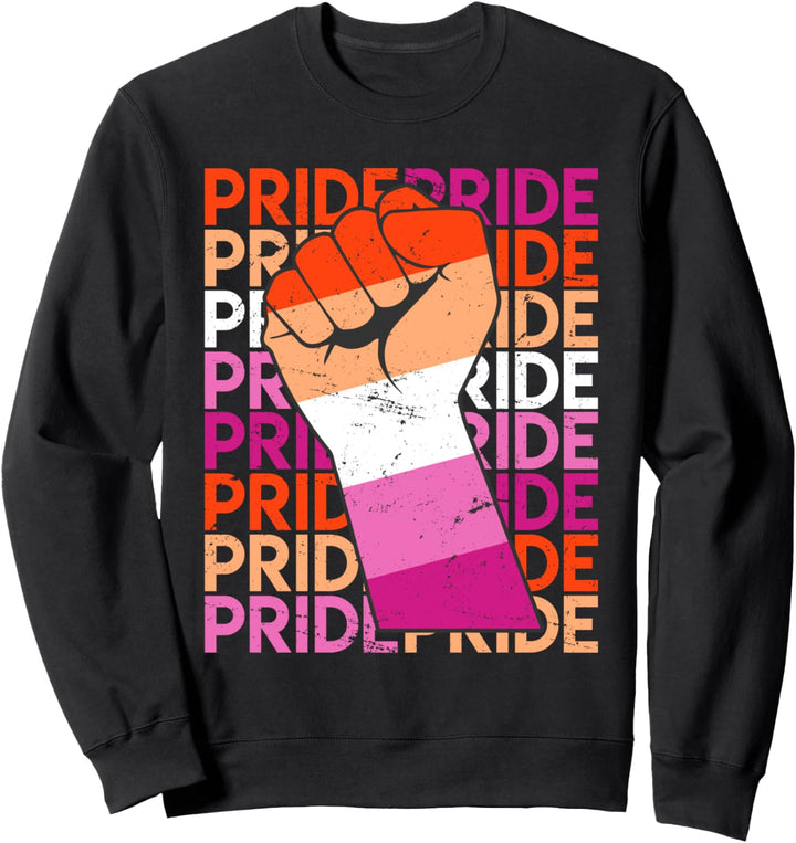 Lesbian Pride LGBT Pride Faust Lesbisch Flagge Lesbian Sweatshirt