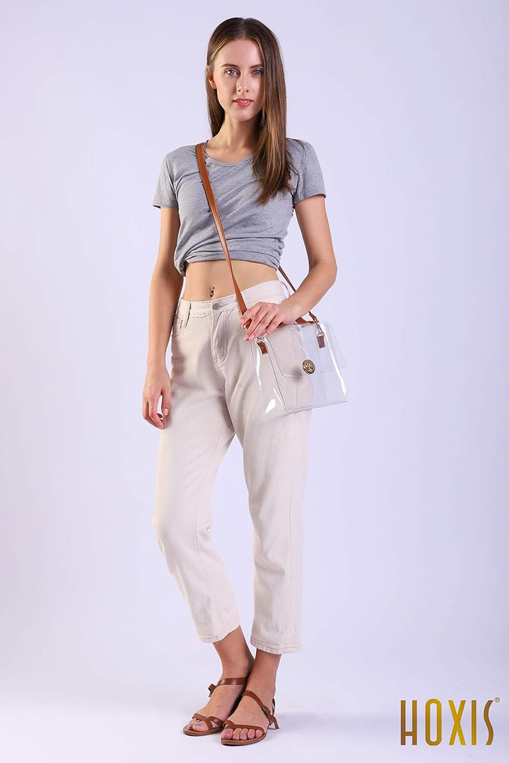 Hoxis Classic Turnlock Crossbody Kuriertasche Nude, Nude