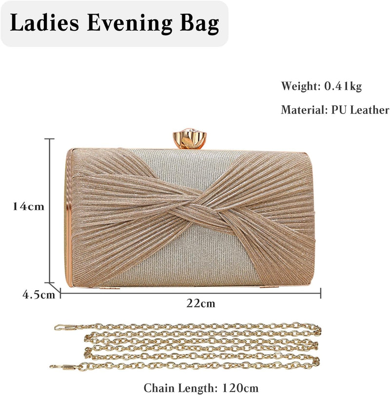 CORIOS Glitzer Pailletten Clutch Tasche Damen Abendtasche Hochzeit Brautbörse Handtasche Klein Tasch