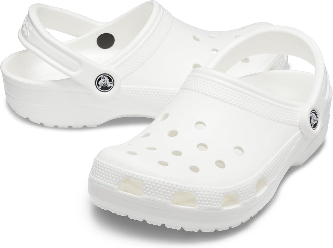 Crocs Unisex Classic (Best Sellers) Clogs 33/34 EU Weiss, 33/34 EU Weiss