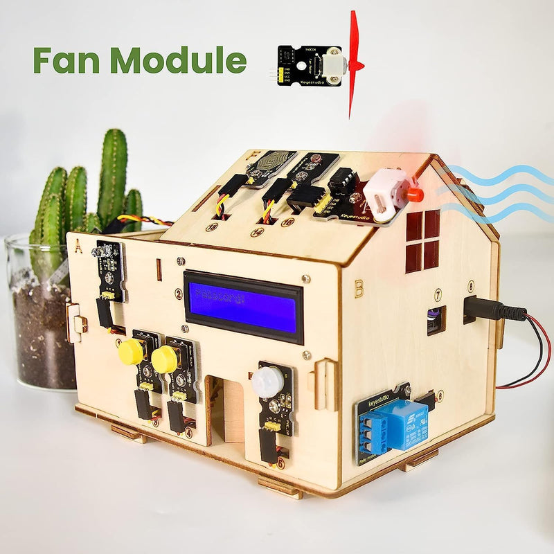 KEYESTUDIO Smart Home IoT Kit for Arduino for UN0 R3, Electronics Home Automation Coding Toys, Learn
