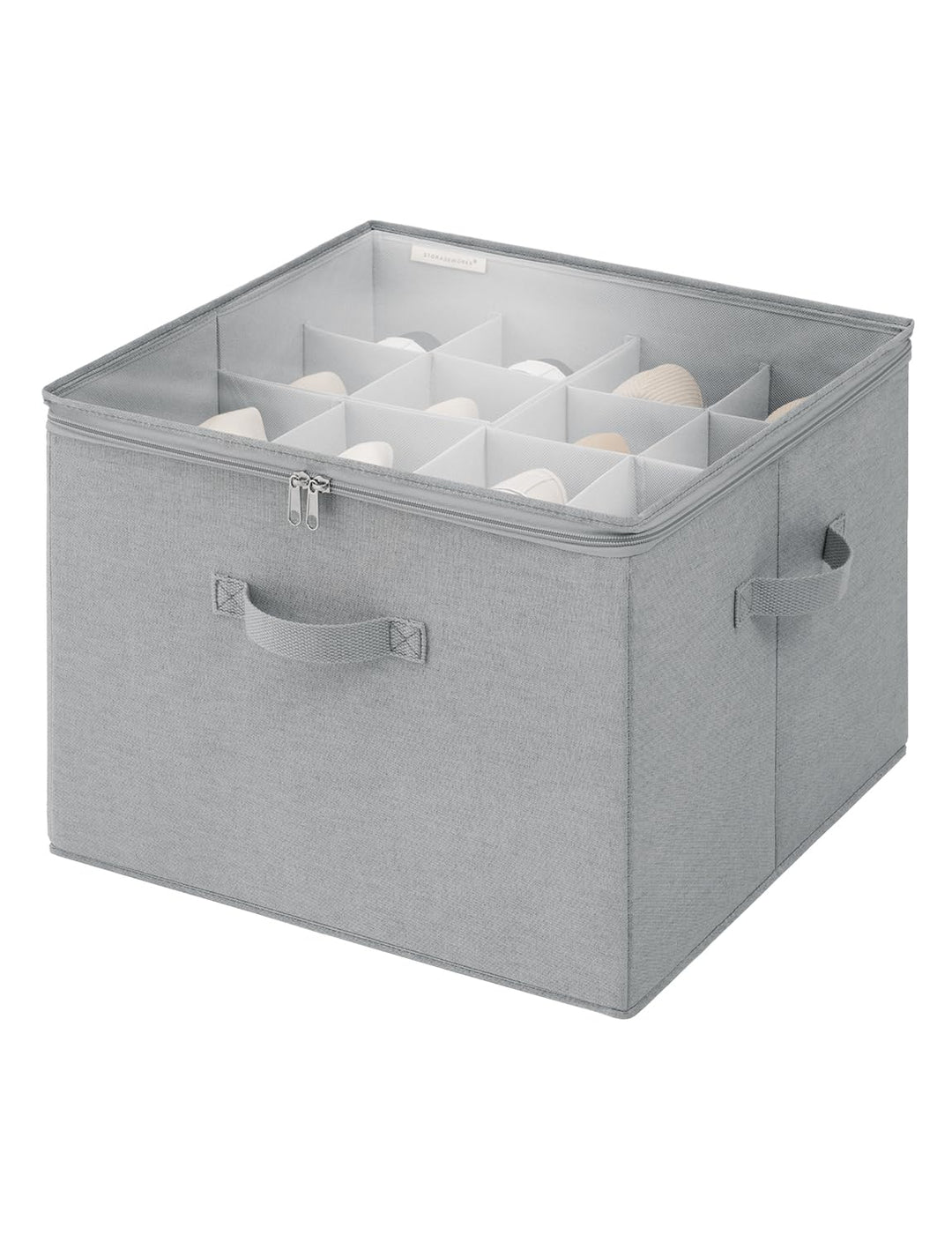 StorageWorks Schuhaufbewahrungsbox mit Deckel, Schuhaufbewahrung platzsparend für bis zu 16 Paar Sch