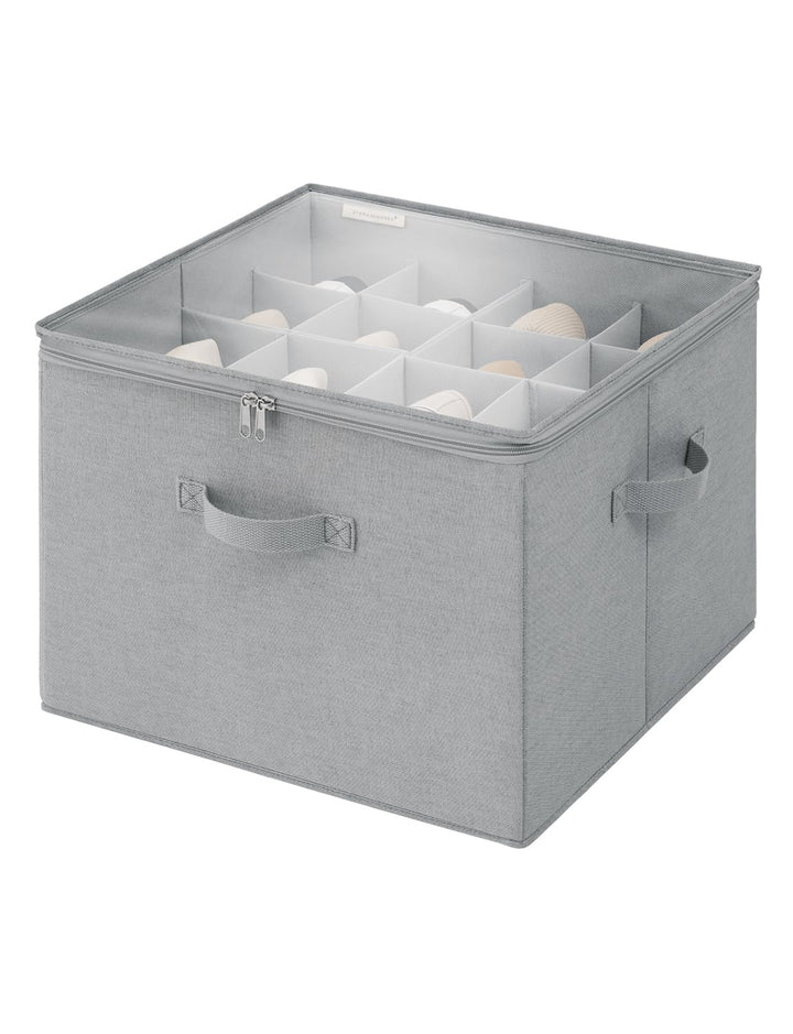 StorageWorks Schuhaufbewahrungsbox mit Deckel, Schuhaufbewahrung platzsparend für bis zu 16 Paar Sch