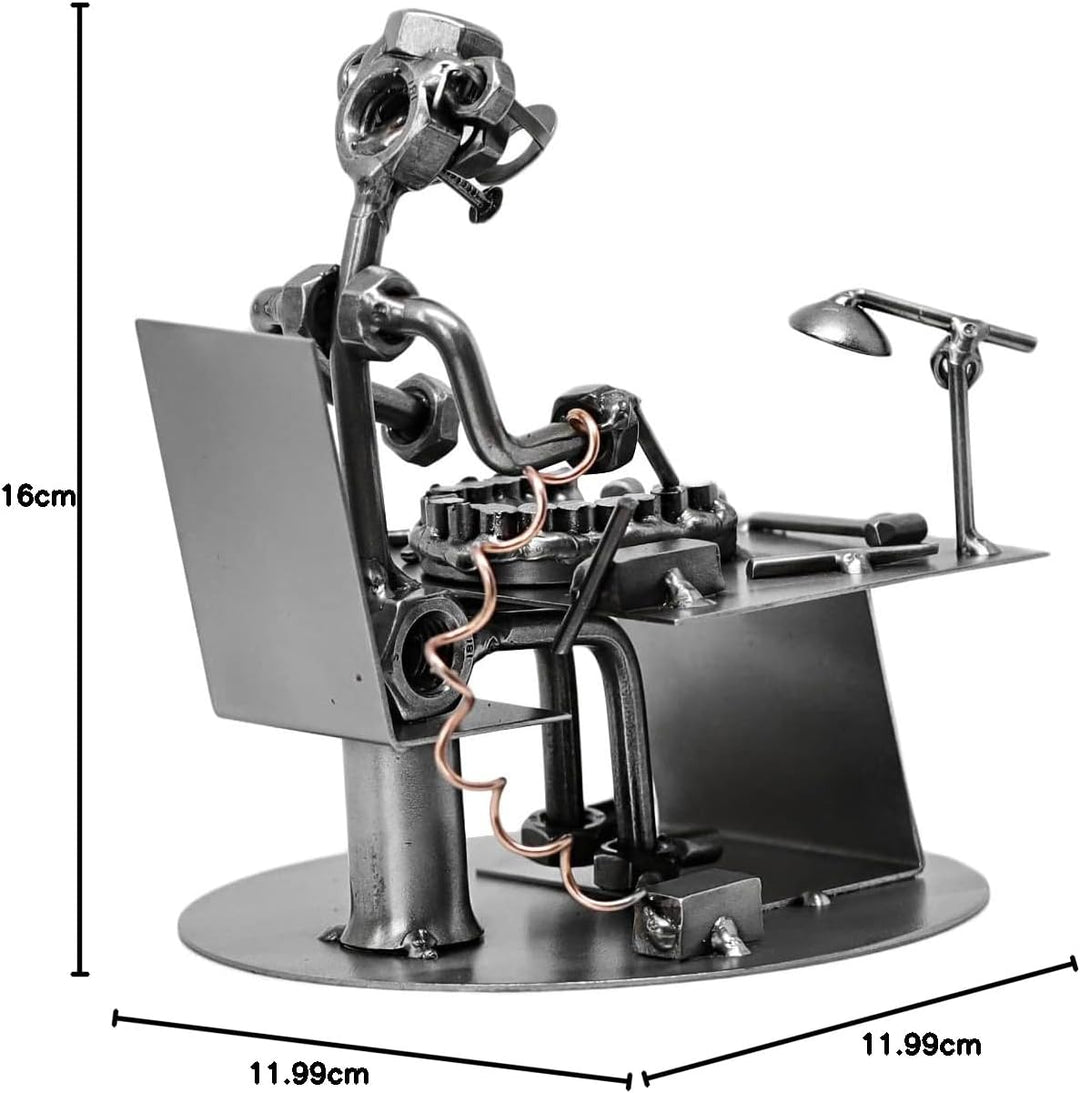 Schraubenmännchen Zahntechniker I Handarbeit I Geschenkidee I Metallfigur I Metallmännchen I Stahlfi