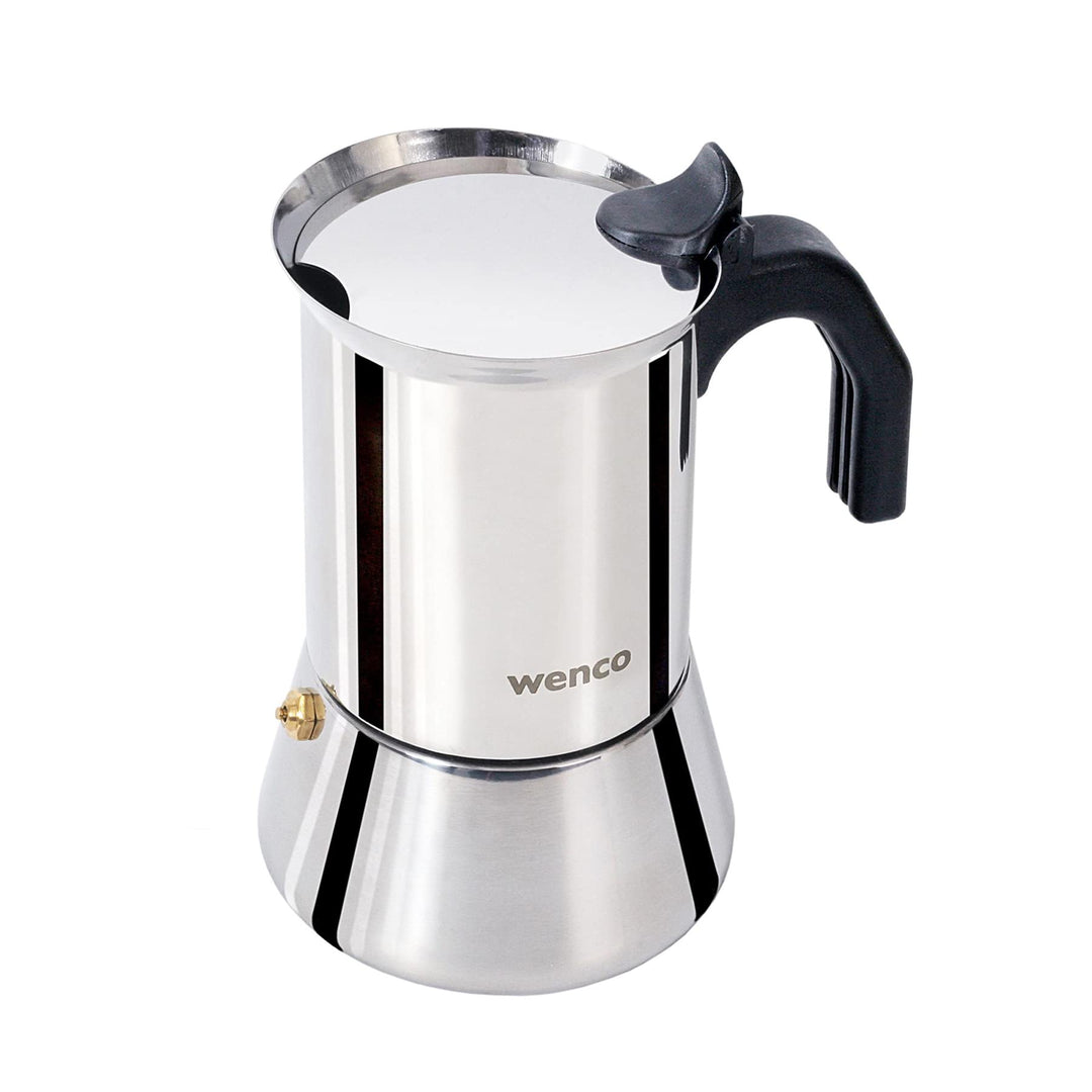 Wenco Premium Espressokocher, 4 Tassen, 500 ml, Für alle Herdarten inkl. Induktion, Mokkakanne aus E