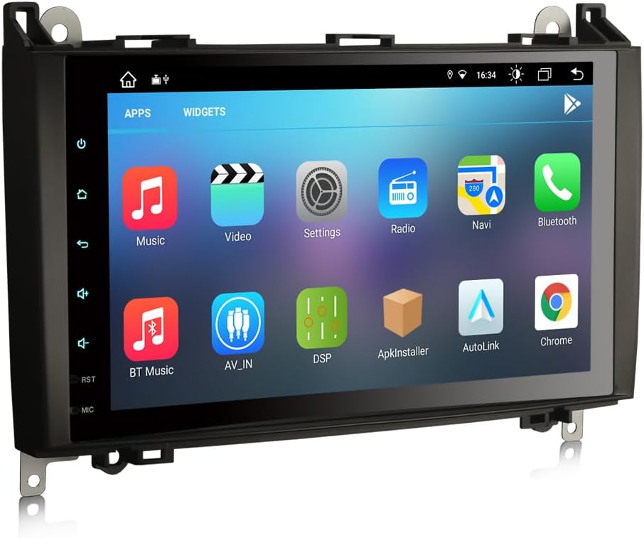 Erisin 8-Kern 9 Zoll Android 11 GPS Autoradio für Mercedes Benz A/B Klasse Viano Vito Sprinter VW Cr