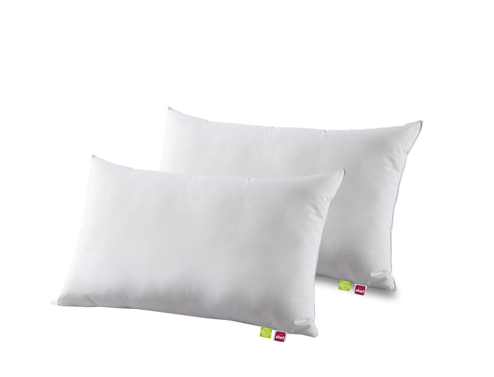 Abeil Kissen Bio Attitude Baumwolle weiss 45 x 70 cm 2 Stück 45 x 70 cm Set mit 2 Kopfkissen Glatt,