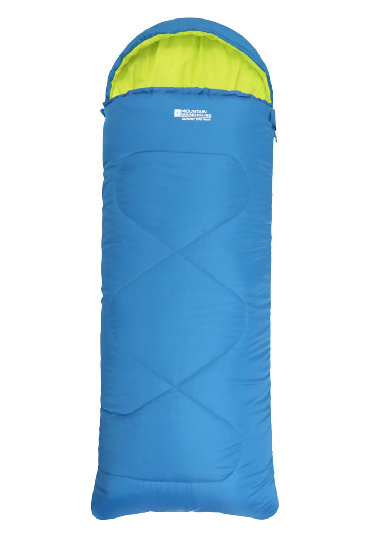 Mountain Warehouse Summit Rechteckiger Minischlafsack - Leichter Kinderschlafsack, Innentasche in Br