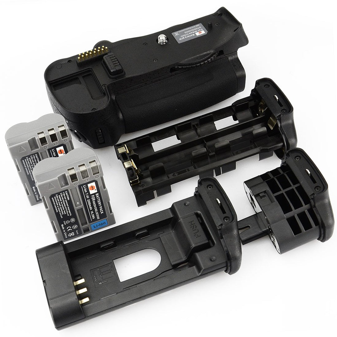 DSTE® Batterie Griff Kompatibel für Nikon D700 D300 D300S D900 DSLR Digital Kamera als MB-D10 mit (2