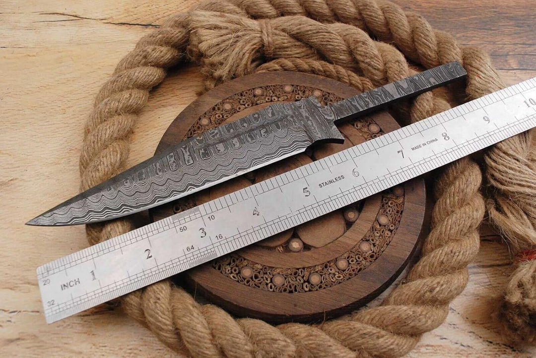 Damast Klinge Handgeschmiedete Damast Rohling Damascus blank blade 6037EA
