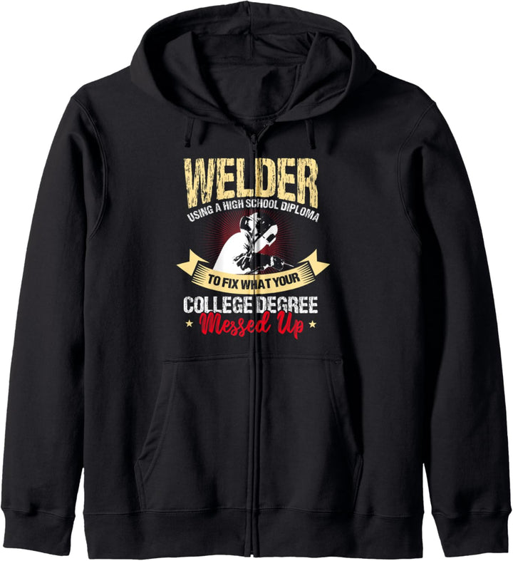 Welder Gifts Funny Welding I Fix The Messed Up Kapuzenjacke