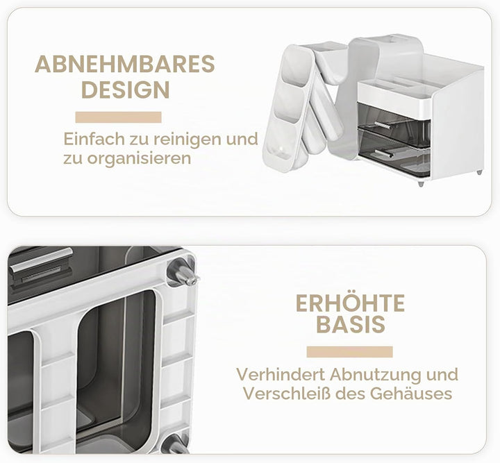 Multifunktion Kosmetik-Organizer mit grossem Fassungsvermögen,Make up Organizer mit Schubladen,Einfa