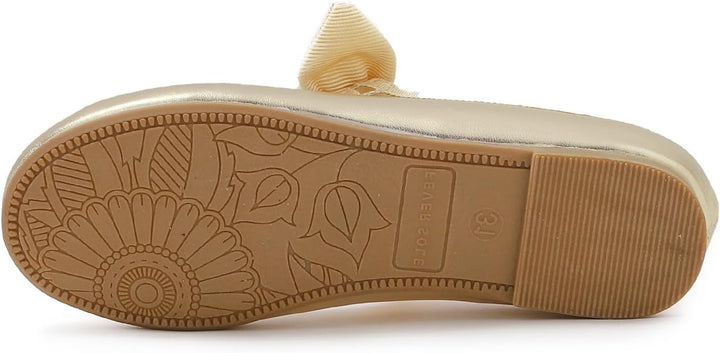 Feversole Girls Cute Dress, Mädchen süsses Kleid Mary Jane Schuhe weiche Party Urlaub Ballerinas 29