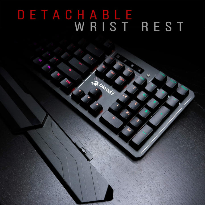 Bloody B975 Gaming-Tastatur: Linearer optischer Schalter – Licht und sofortiges Feedback, schnellste