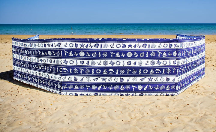 Windschutz Strand, Sichtschutz für Strand, Garten und Camping, Strandwindschutz, Strandzaun Seemarke