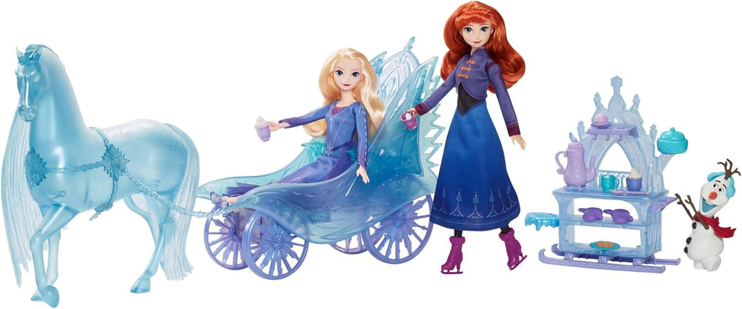 Mattel JBG56 Puppen, ELSA und Nokk Abenteuer-Kutsche, Einheitsgrösse, Elsa und Nokk Abenteuer-kutsch