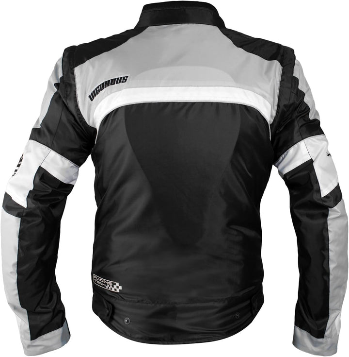 A-pro Motorradjacke für Damen, Nylon, Oxford, Thermoweste, reflektierend XL Grau, XL Grau