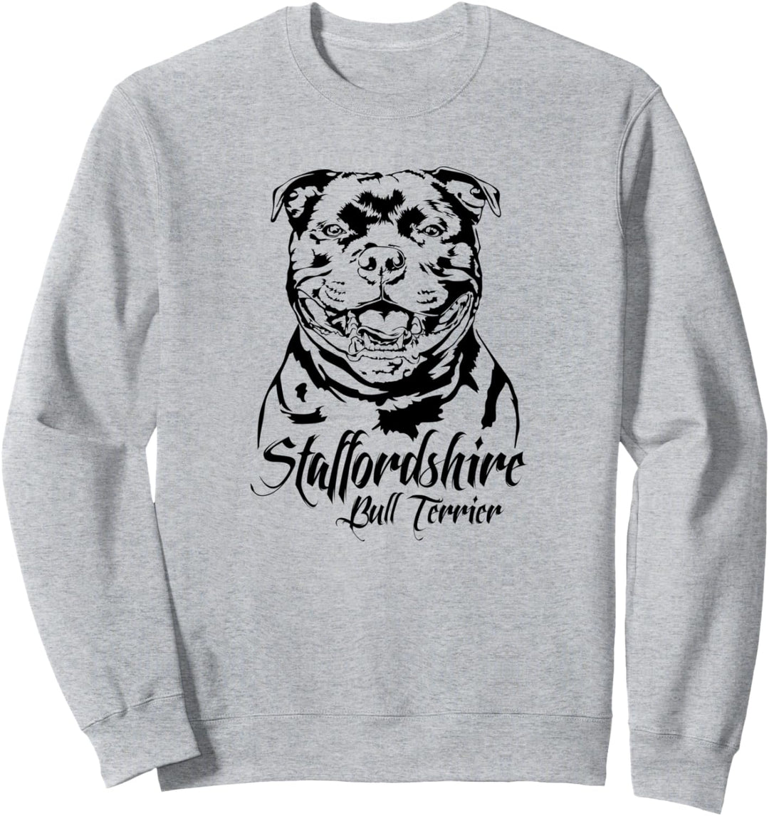 Staffordshire Bull Terrier Hund Hunderasse Portrait Hunde Sweatshirt