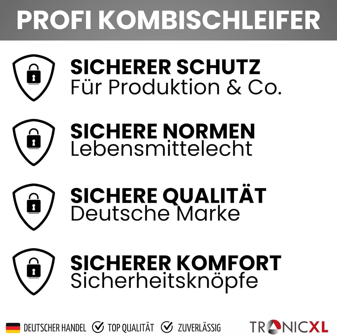 600W Kombischleifer Schleifgerät + Filzscheibe zum Polieren + Schleifband Messerschleifer Messerschä