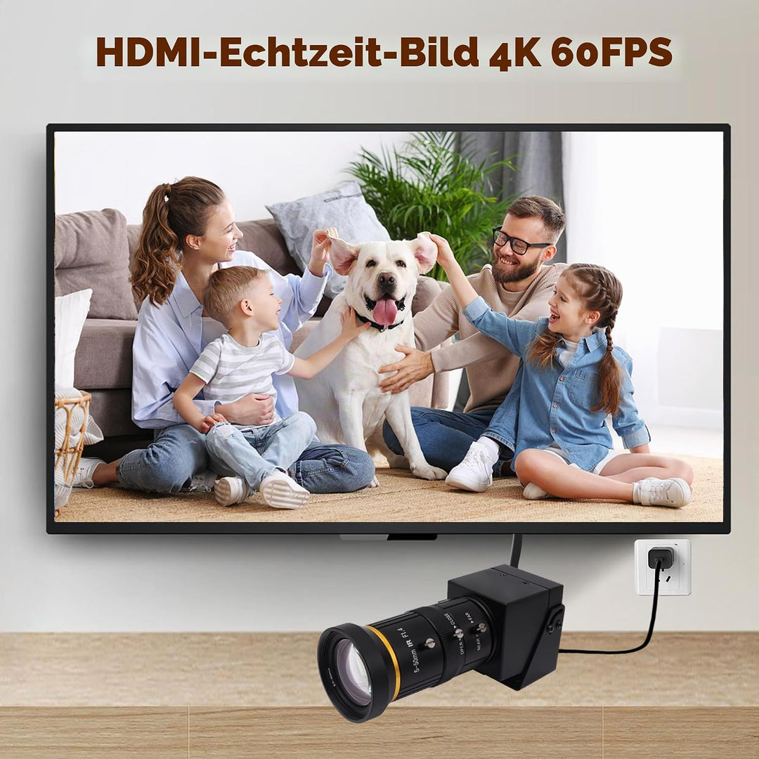 Svpro 4K 60fps HDMI USB Kamera Manueller Zoom Streaming Webcam USB3.0 Externe Computerkamera mit CS
