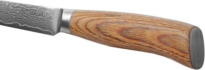 Wakoli EDIB Pro Premium Damast Allzweckmesser mit Gravur – Personalisiertes Messer, 12cm Damastkling