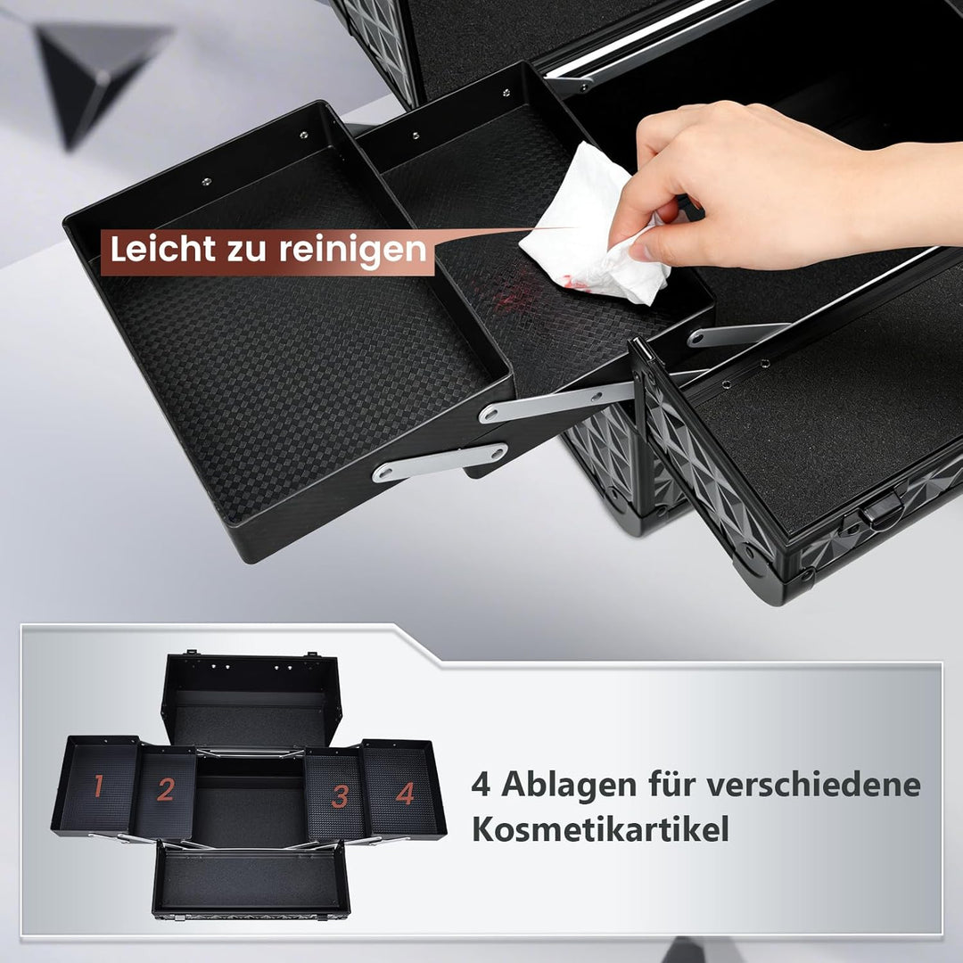 Kosmetikkoffer Schminkkoffer Make up Koffer Friseurkoffer Nagelkoffer Make-up Aufbewahrung friseurko
