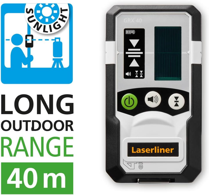 Laserliner Linienlaser 360°, SmartLine-Laser G360 mit 150 cm Stativ, grüner Kreuzlinien-Laser für In