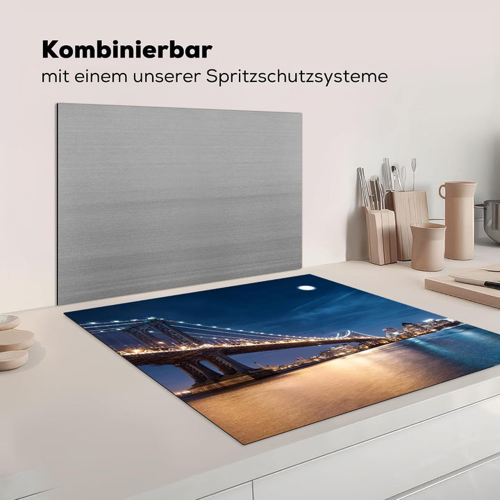 KitchenYeah© Herdabdeckplatte Einteilig Küche Herdabdeckung Induktionsfeld Ceranfeld Herdabdeckplatt