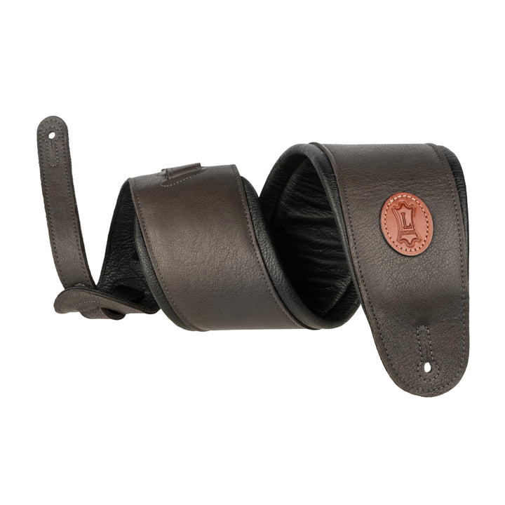 Levy's MSS2-4-DBR Gitarrengurte 4.5" Garment Leather Bass Guitar Strap - Dark Brow Dunkelbraun, Dunk