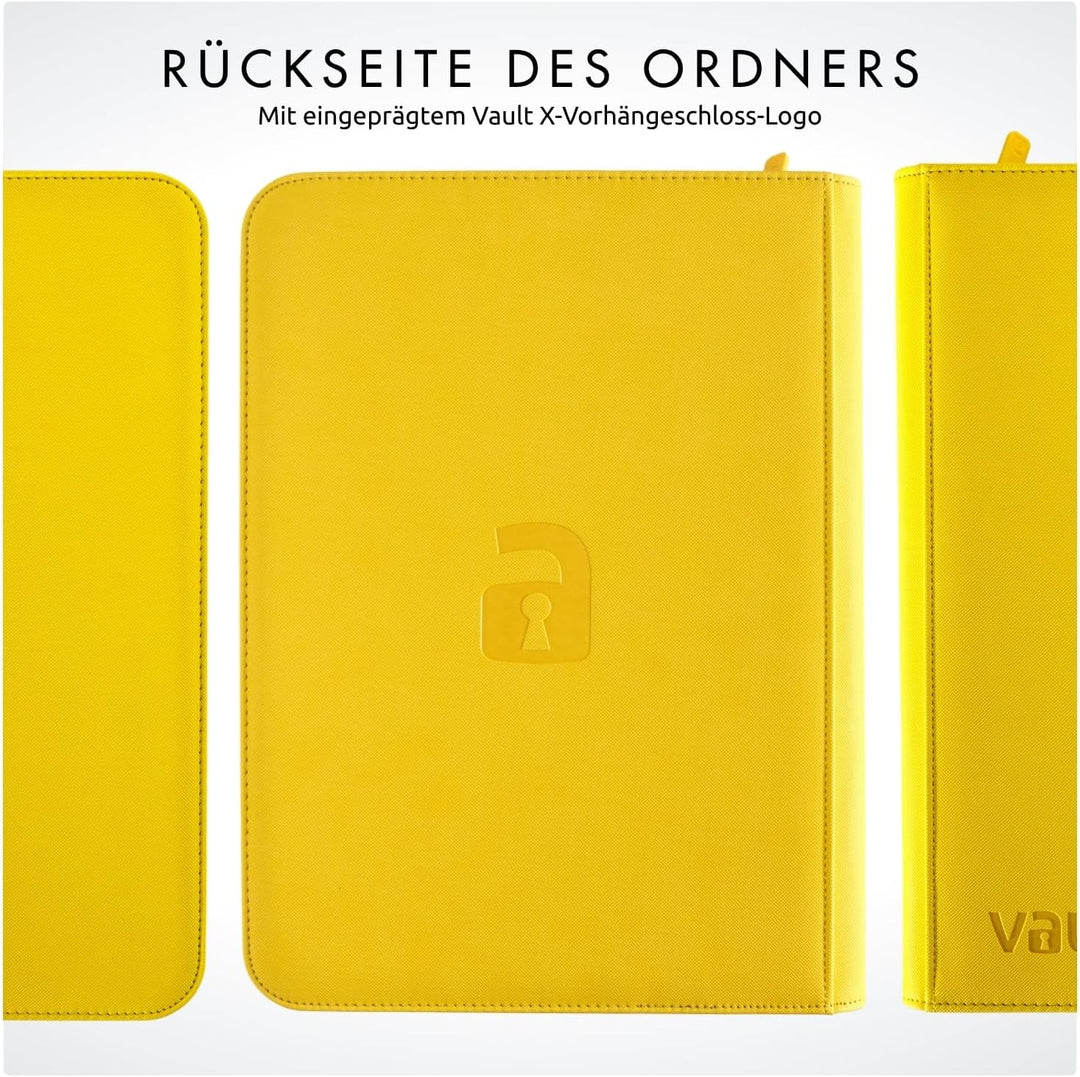 Vault X Premium eXo-Tec Zip Heftmappe - 9 Fächer Sammelkarten Trading Cards Mappe - 360 Fächer mit S