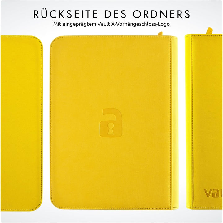 Vault X Premium eXo-Tec Zip Heftmappe - 9 Fächer Sammelkarten Trading Cards Mappe - 360 Fächer mit S