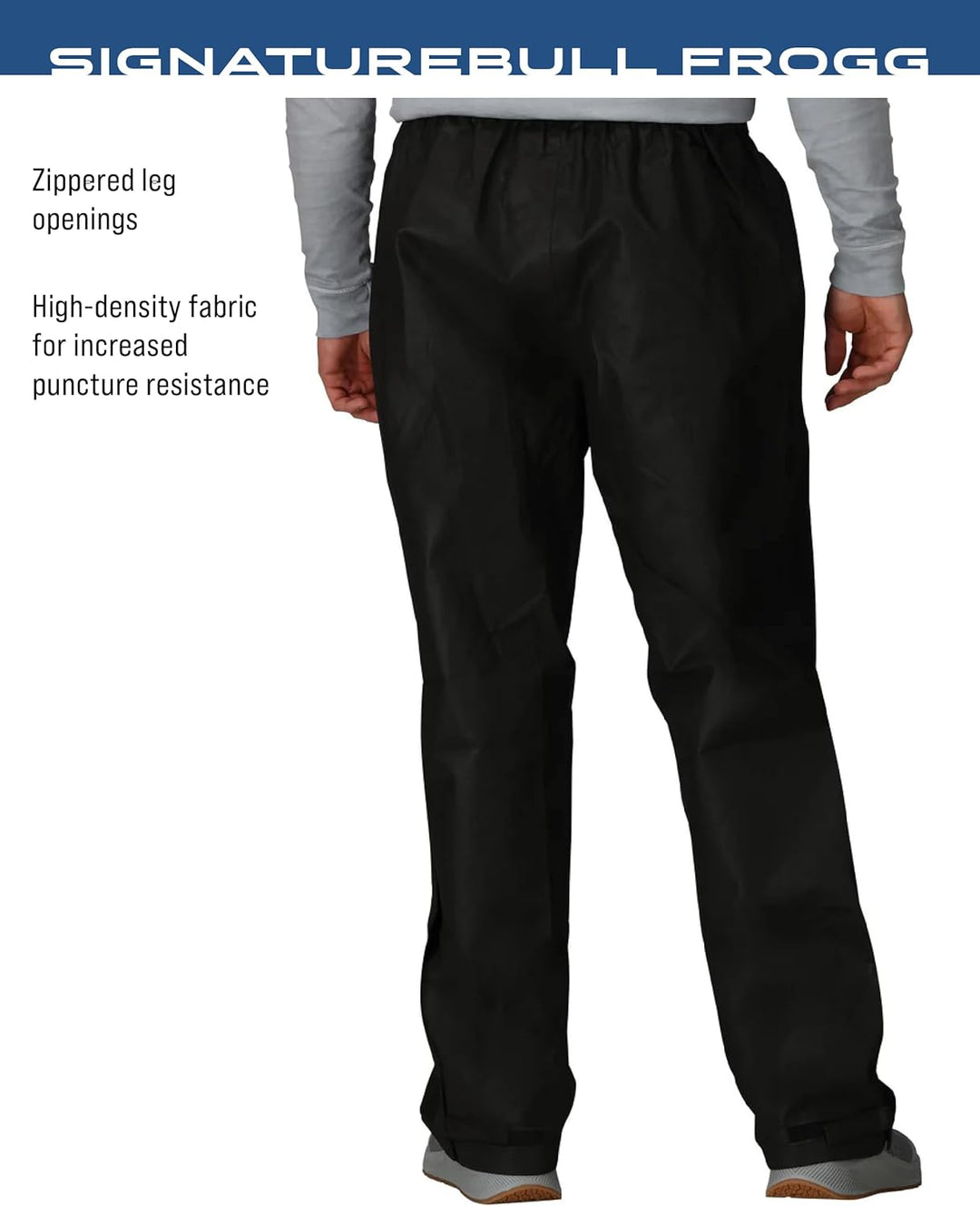 frogg toggs Herren Regenbekleidung Bull Frogg Waterproof Rain Pant M Schwarz, M Schwarz