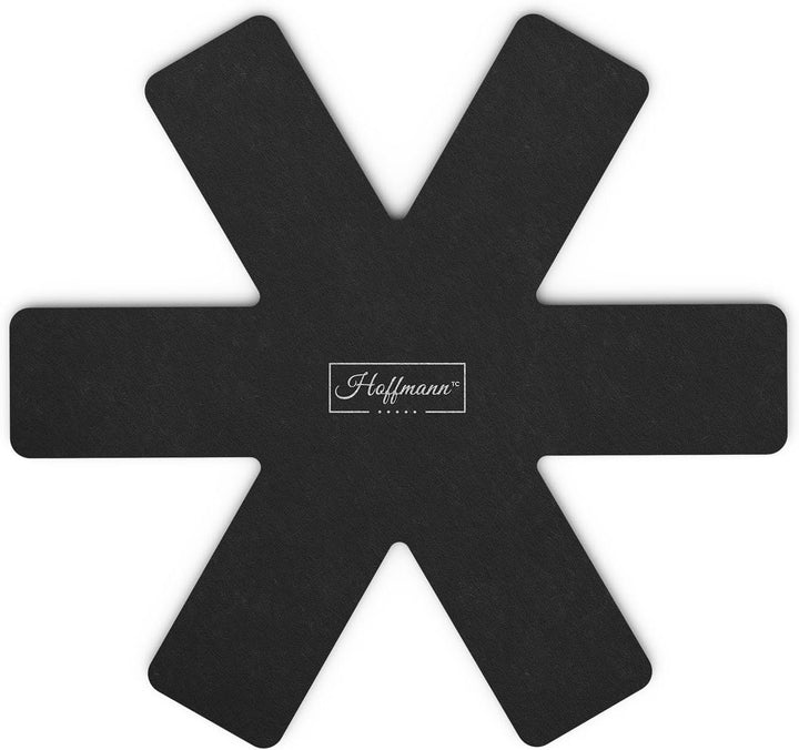Hoffmann Kochgeschirr Pflegeset – 6 × Pfannenschoner 6 mm und 2 Mikrofasertücher für zuverlässigen K