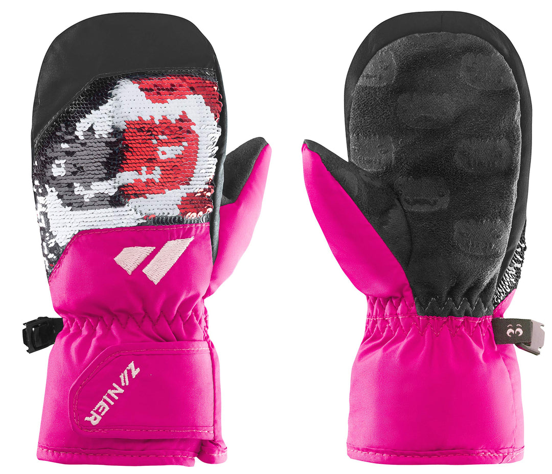 Zanier-Kinder-Fäustlinge-GRUMPY.STX MITTEN 4 Fuchsia, Schwarz, 4 Fuchsia, Schwarz