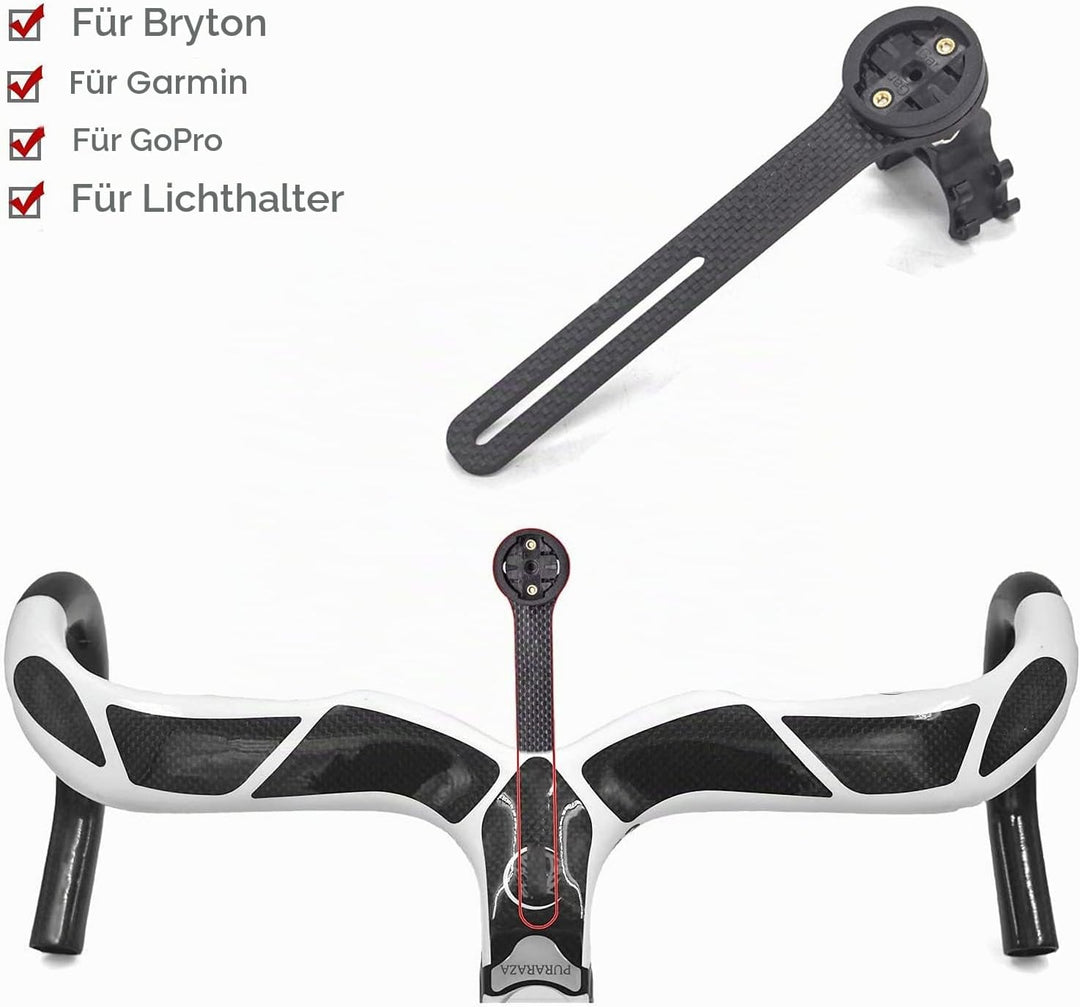 Fahrradcomputer GPS Lenkerhalterung, passend für Bryton Rider, Garmin Edge (200, 500, 510, 800, 810