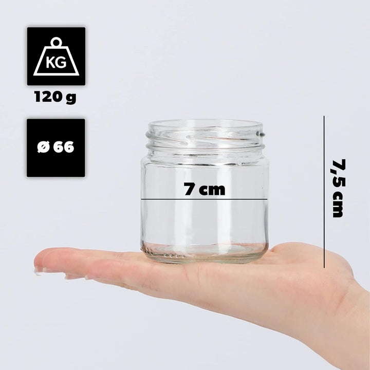 KADAX 10er Set Einmachgläser 200ml TO66, Marmeladengläser Vorratsgläser Mason Jar mit Schraubdeckel,