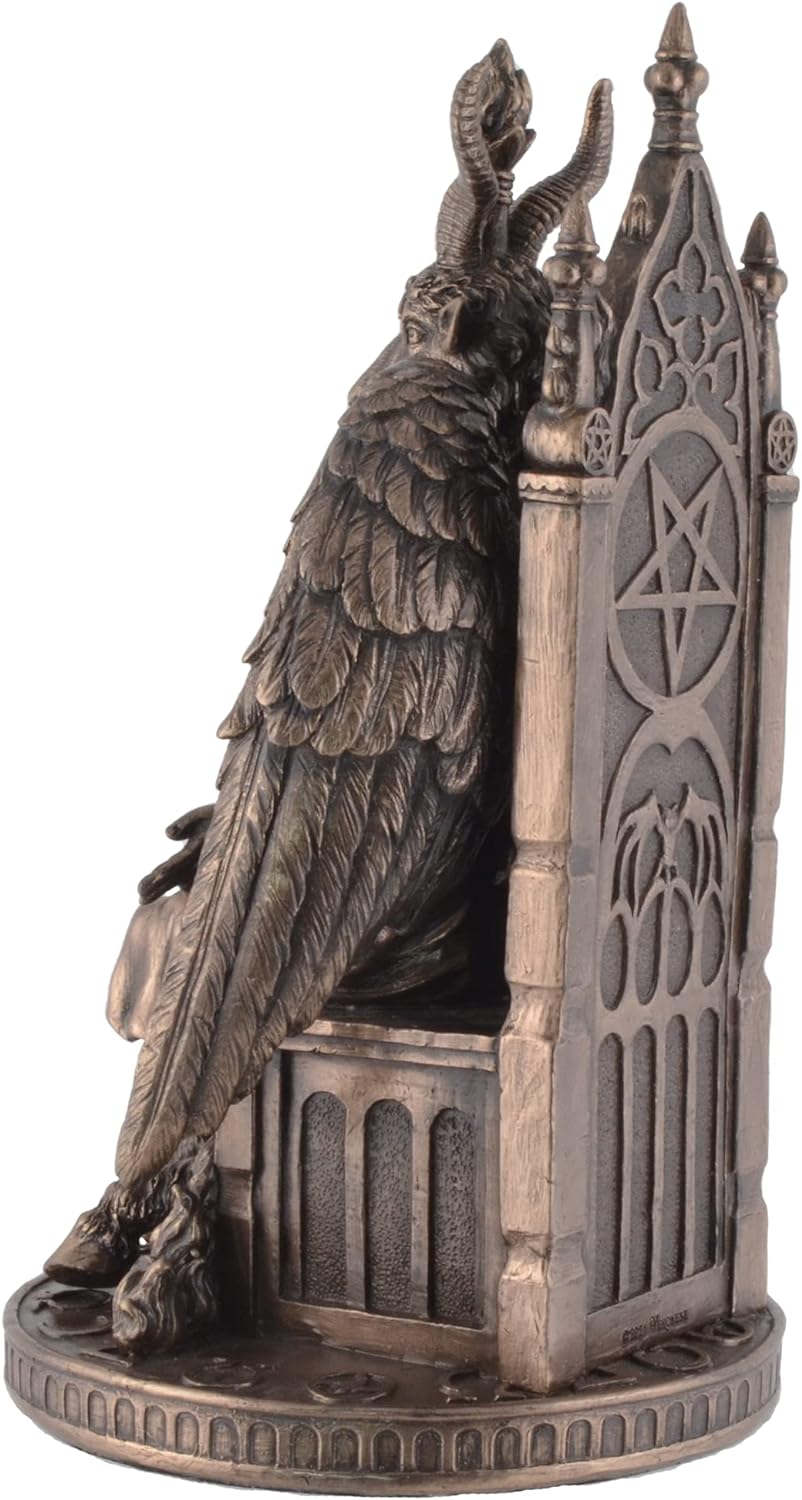 VOGLER Joh. Vogler GmbH Baphomet Gottheit auf Thron - bronziert by Veronese