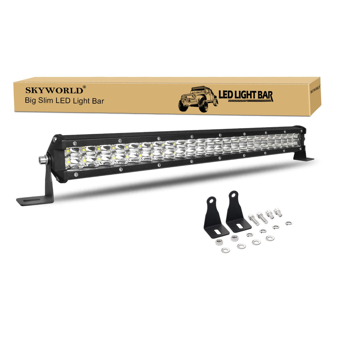 SKYWORLD Led Arbeitsscheinwerfer Bar 20" 50CM 144W Strahler Led Scheinwerfer 12V 24V Offroad Zusatzs
