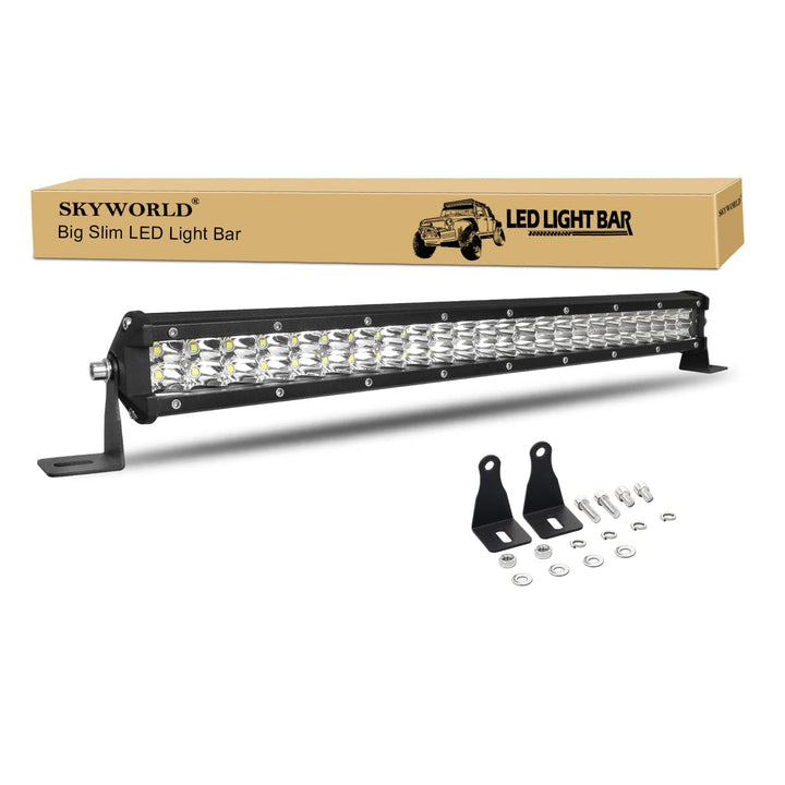 SKYWORLD Led Arbeitsscheinwerfer Bar 20" 50CM 144W Strahler Led Scheinwerfer 12V 24V Offroad Zusatzs
