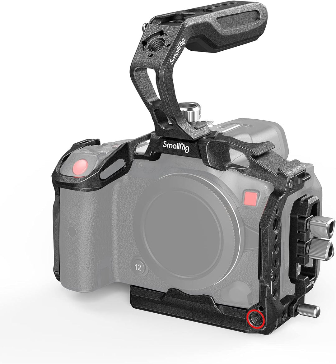 SMALLRIG R5 C Camera Cage Handheld Kit für Canon R5 C mit Oberem Griff, Full Cage, HDMI & USB-C Kabe