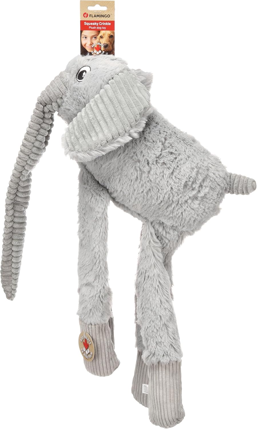 Flamingo Spielzeug HIDA Elefant GRAU 32x41x55CM