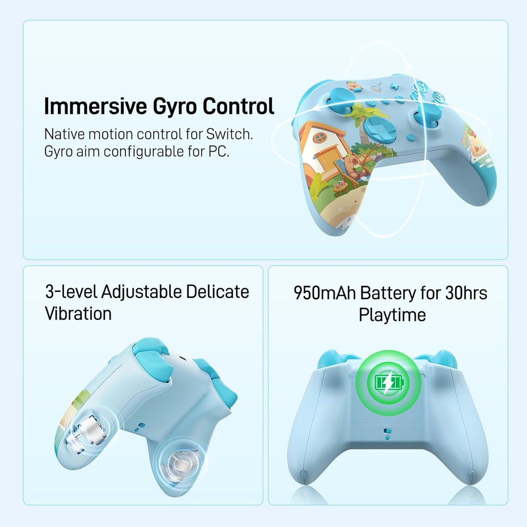 GuliKit ES PRO Wireless PC Gaming Controller für Switch 1/2, Windows/Android/Mac/Steam Deck mit 3,25