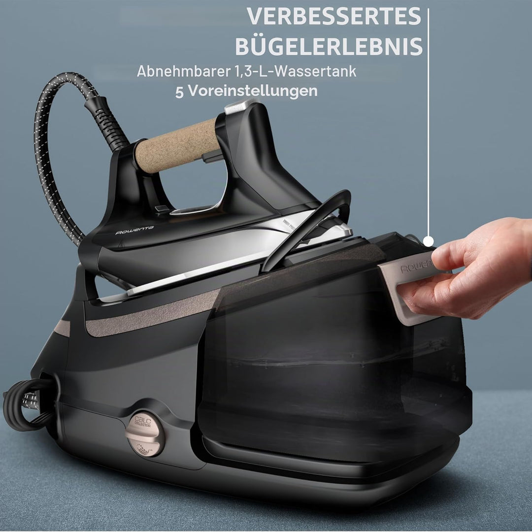 Rowenta Eco Steam Pro, Dampfstoss bis zu 600 g/min, Dampfabgabe bis zu 150 g/min, Energieeinsparung,