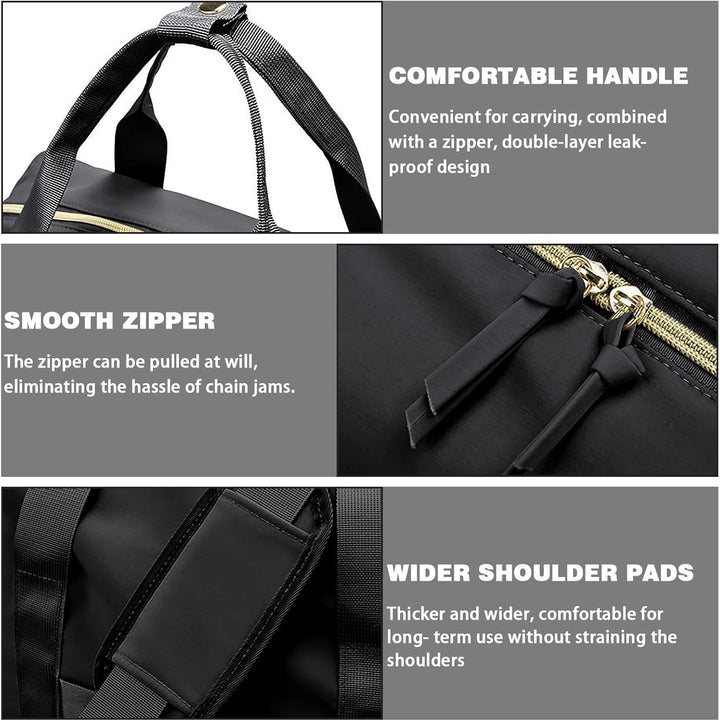Multifunktionale Wickeltasche Gross, Mommy Bag Schultertasche mit Schnulleretui, Wasserdichte Baby W
