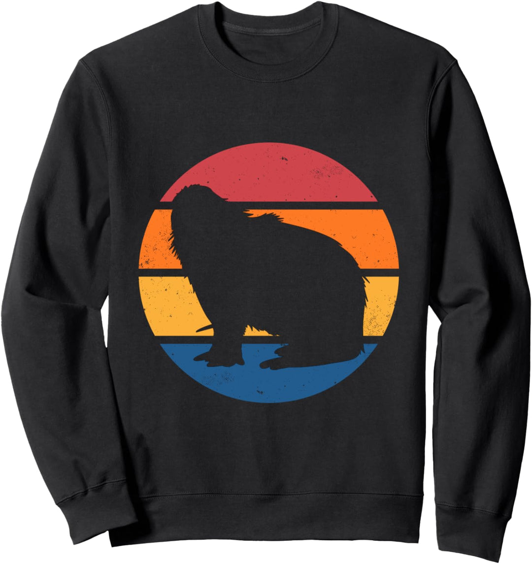 Capybara Vintage Wasserschwein nagetiere Sweatshirt
